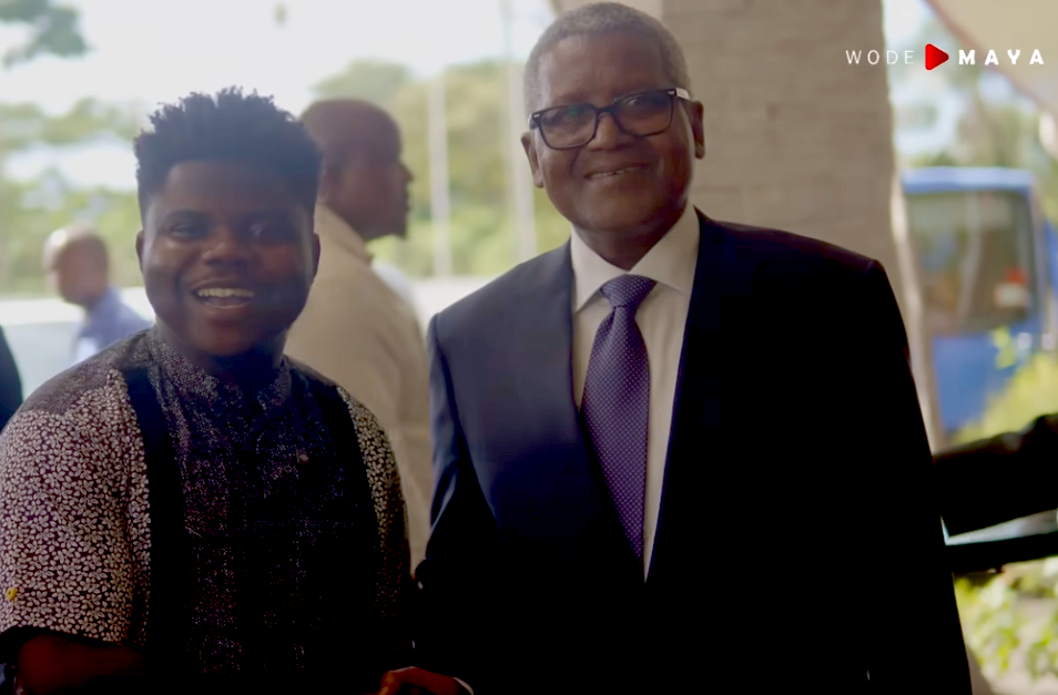 Wode Maya meets Aliko Dangote in Grenada