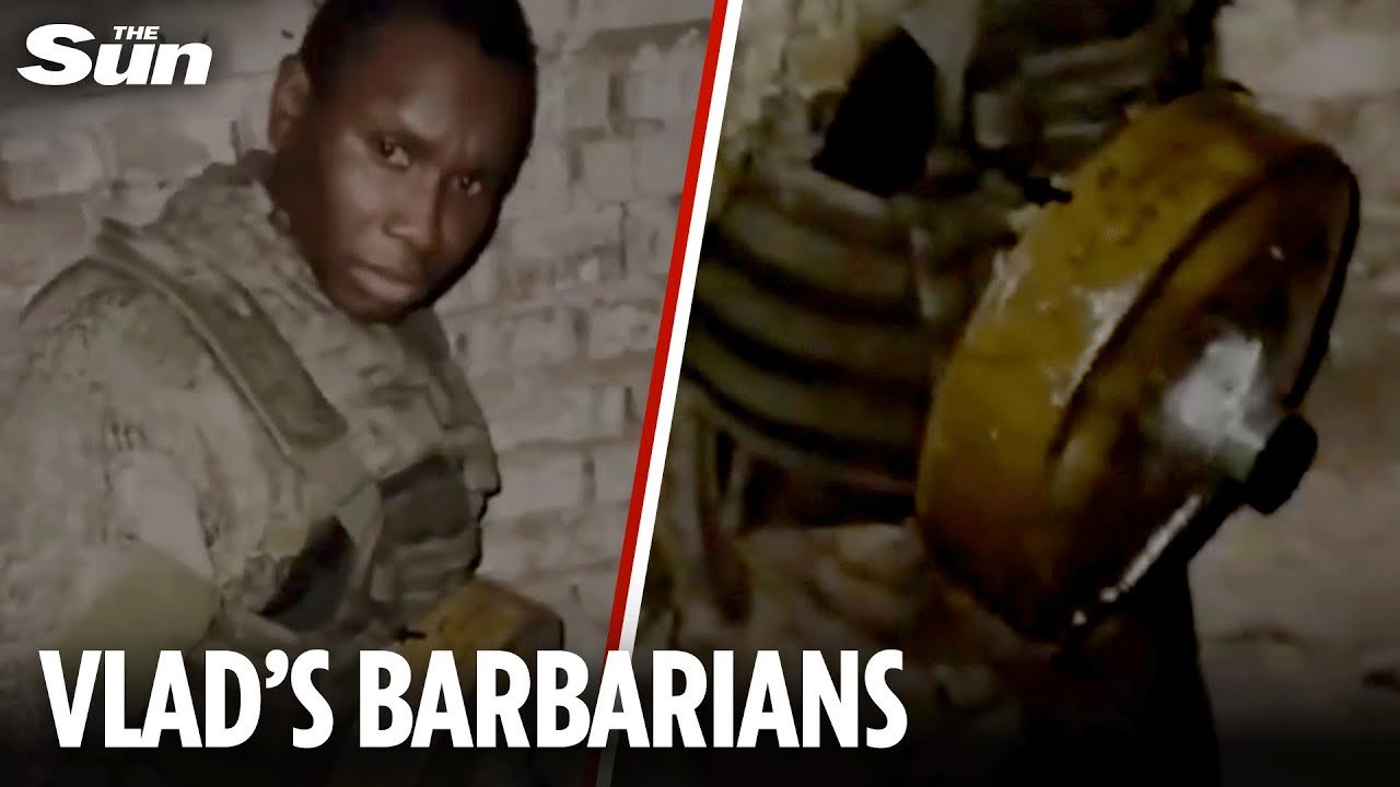 Is this video real? “Cruel Russian soldiers strap LANDMINE to African mercenary fighting on their own side” – The Sun